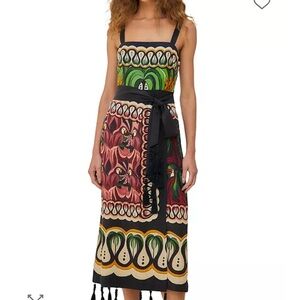 FARM Rio Colorful Patterned Midi Dress